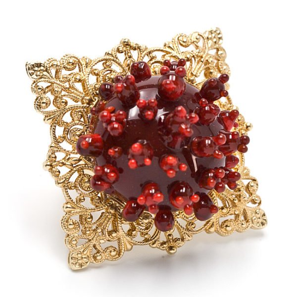 Bague Corail rouge