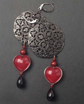 Boucles Cœur Rouge