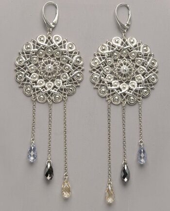 Boucles aux 3 perles